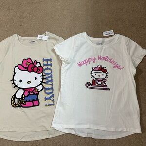2 NWT Old Navy Girls Hello Kitty Shirts